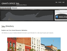 Tablet Screenshot of grantsoffice.info